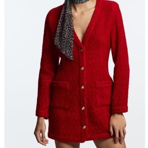 ZARA tweed/textured weave dress NWT